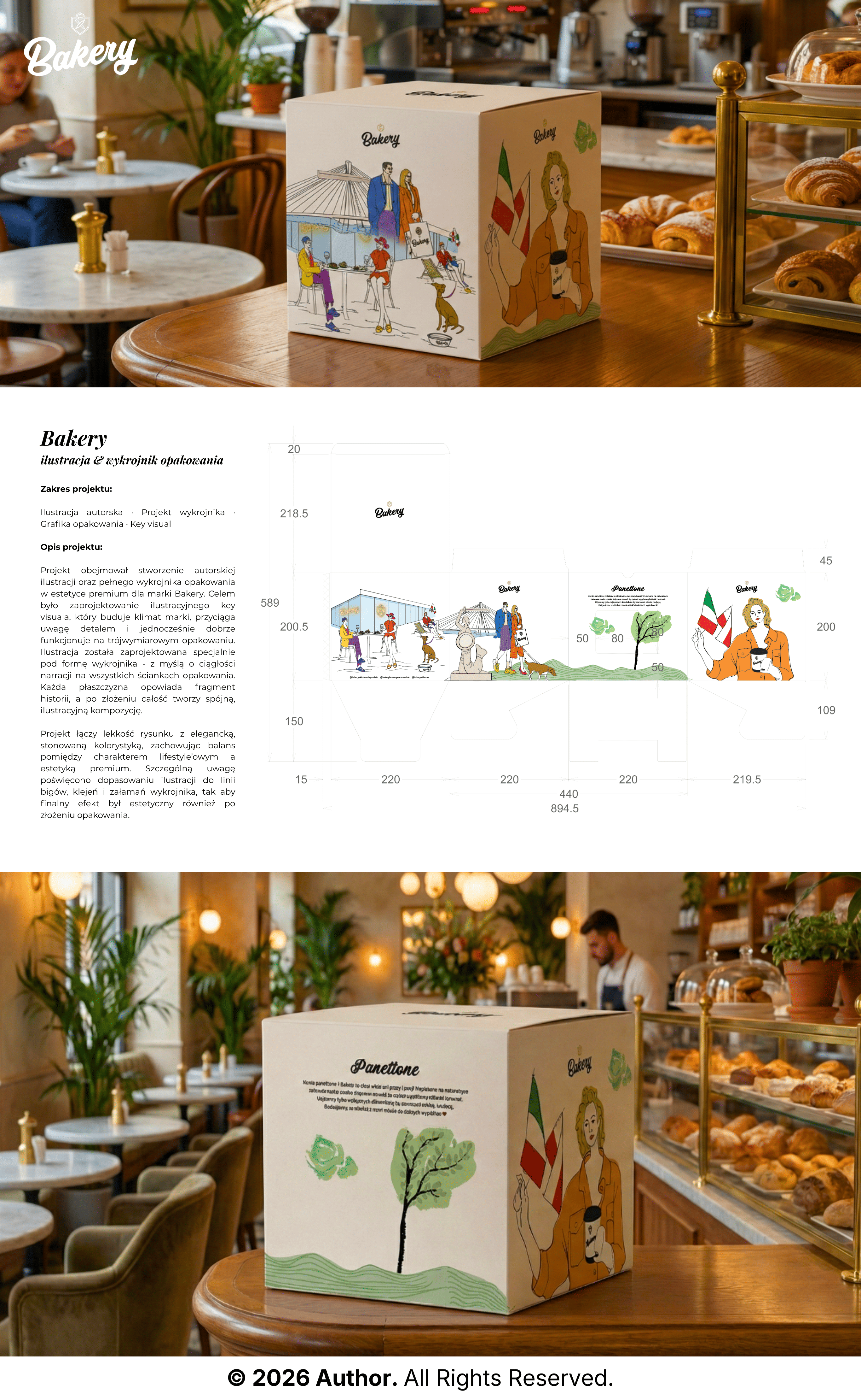 Bakery - Pudełko Panettone