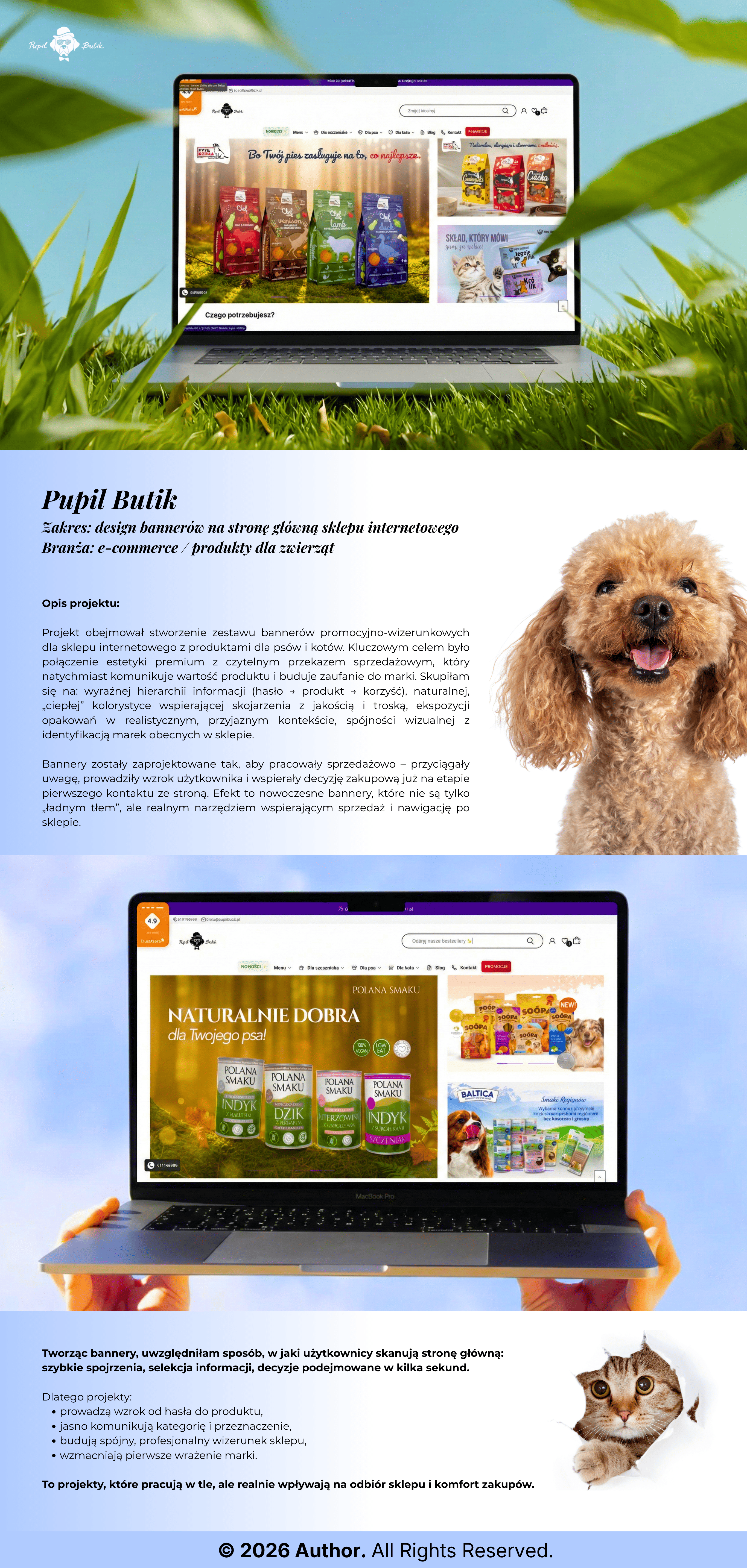 Pupil Butik - Bannery strony głównej